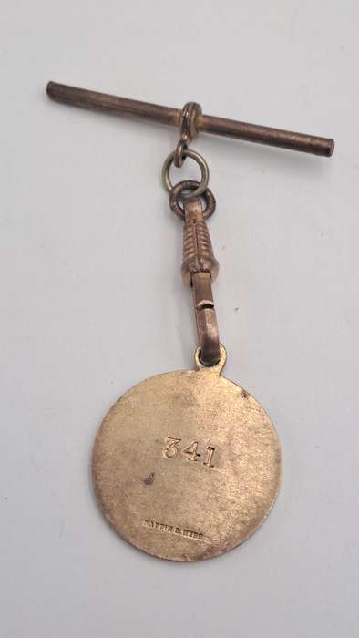 1939 and 1940 Witwatersrand Agricultural Society Medal -No 341 -Brass and Enamel -Mappin &Webb