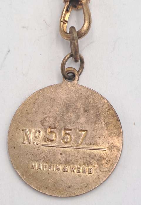 1948 and 1949 Witwatersrand Agricultural Society Medal -No 557-Brass and Enamel -Mappin &Webb