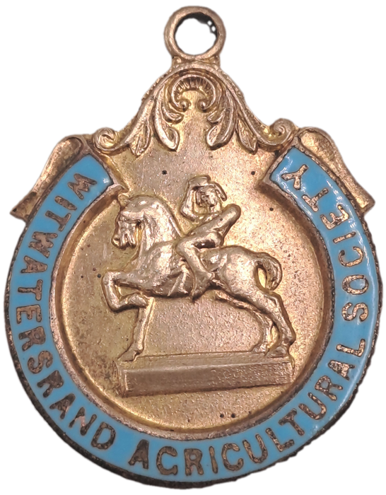 1943-1944 Witwatersrand Agricultural Society Medal -No 1406-Brass and Enamel -Spencer & Co.