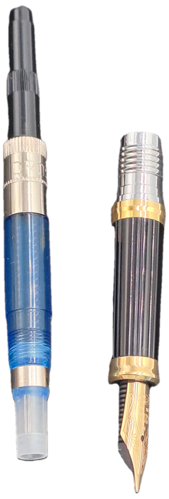 Pre-Owned 10kt Rolled Gold GROSS Fountain Pen with 18kt Gold Nip -Boxed