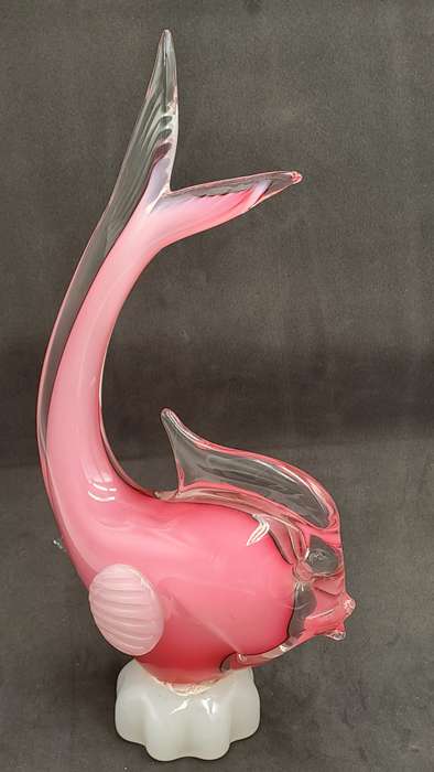 Vintage Murano Fish-Large 28cm -Made in  Italy-The base was repaired