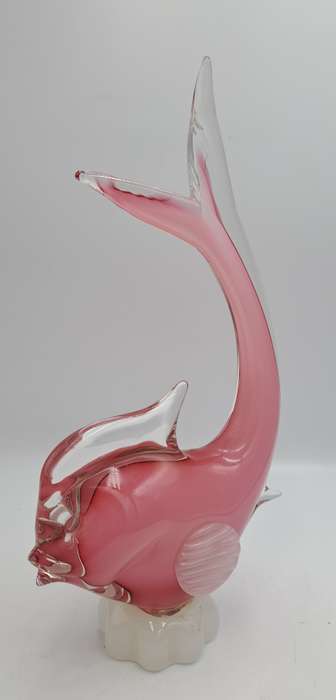 Vintage Murano Fish-Large 28cm -Made in  Italy-The base was repaired