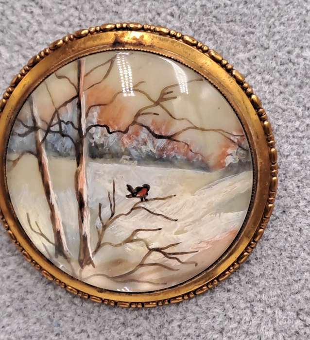 Authentic vintage 1930's-1940's TLM (Thomas L Mott) designer brooch. Made in England.