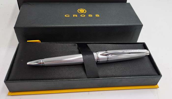 Cross Apogee Chrome with Silver Trim Ball point in Original Box