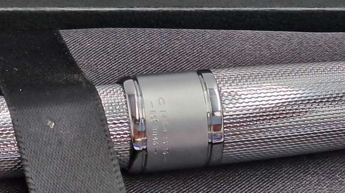 Cross Apogee Chrome with Silver Trim Ball point in Original Box