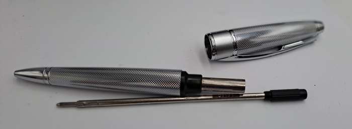Cross Apogee Chrome with Silver Trim Ball point in Original Box