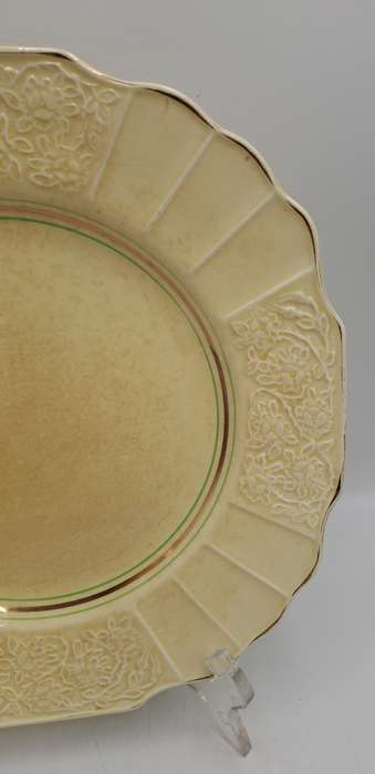 Vintage 1930's Myott Son & Co Ltd Cream Dinner Plate 25cm - Pattern 1338 -England (4 Available)