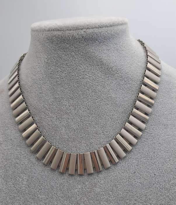 Vintage steel Link Necklace 41cm