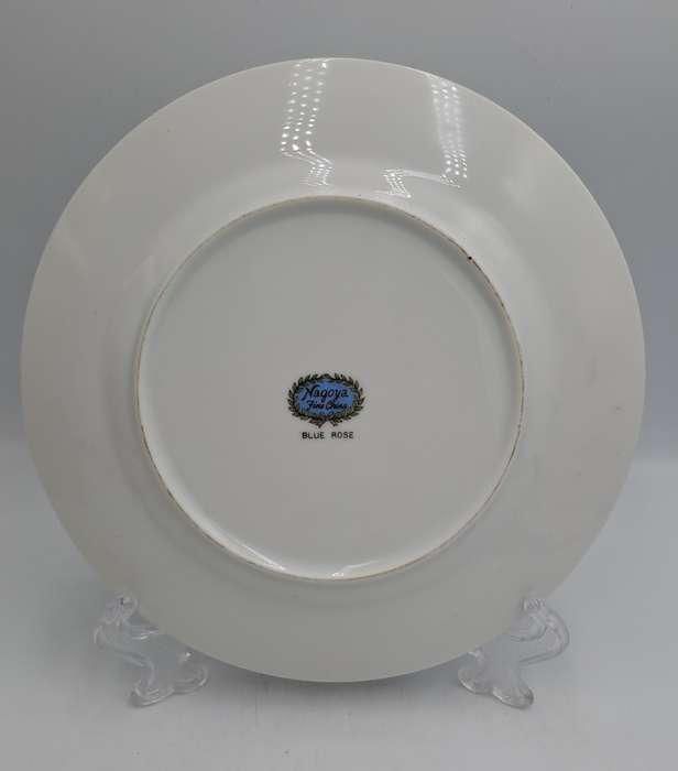Vintage Nagoya Fine Bone China Duo  `BLUE ROSE` Japan (3 available)