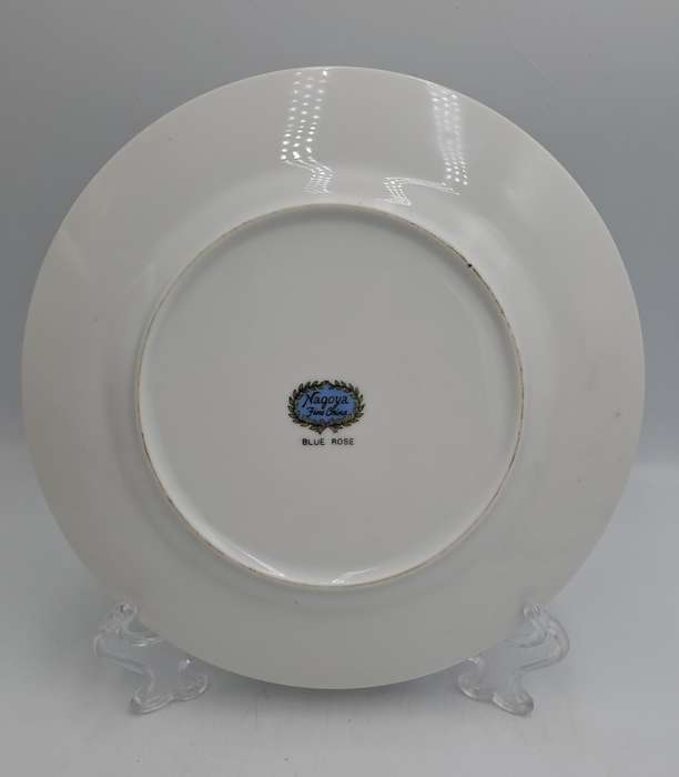 Vintage Nagoya Fine Bone China Trio `BLUE ROSE` Japan (9 available)