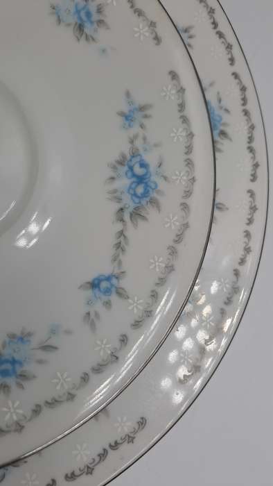 Vintage Nagoya Fine Bone China Trio `BLUE ROSE` Japan (9 available)