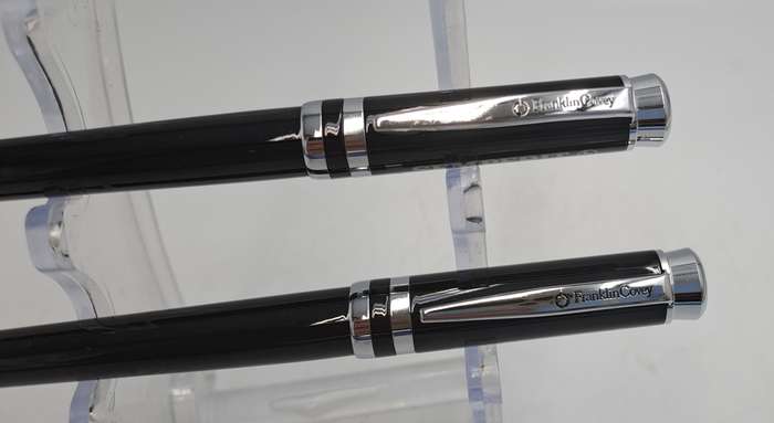 Franklin Covey Ball Point Pen and 0.9mm Pencilin Box - Personalized on Cap