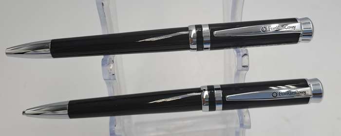 Franklin Covey Ball Point Pen and 0.9mm Pencilin Box - Personalized on Cap