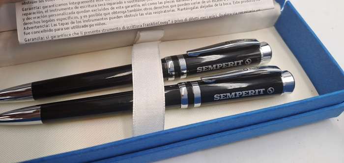 Franklin Covey Ball Point Pen and 0.9mm Pencilin Box - Personalized on Cap