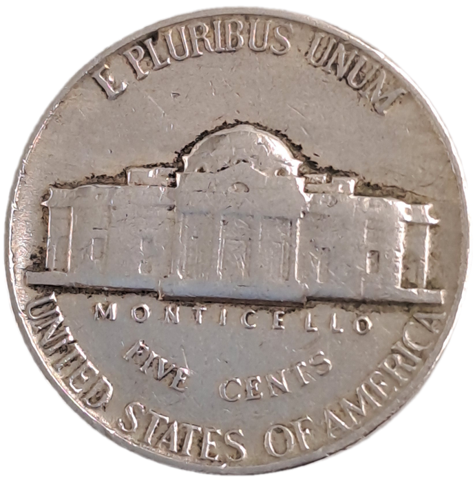 1962 United States  5 Cents "Jefferson Nickel" 1st portrait
