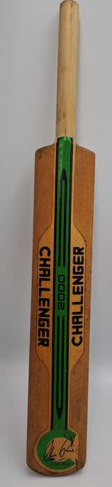 Miniture Challenger Signed Cricket Bat 1994/1995 N.Z Team-Clive Rice signed the back