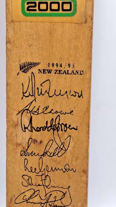 Miniture Challenger Signed Cricket Bat 1994/1995 N.Z Team-Clive Rice signed the back