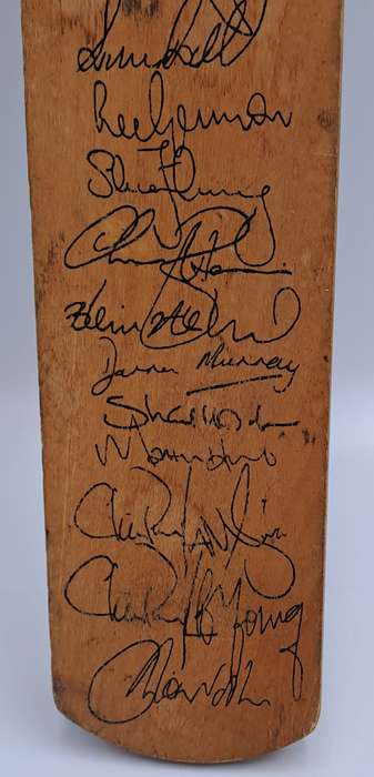 Miniture Challenger Signed Cricket Bat 1994/1995 N.Z Team-Clive Rice signed the back