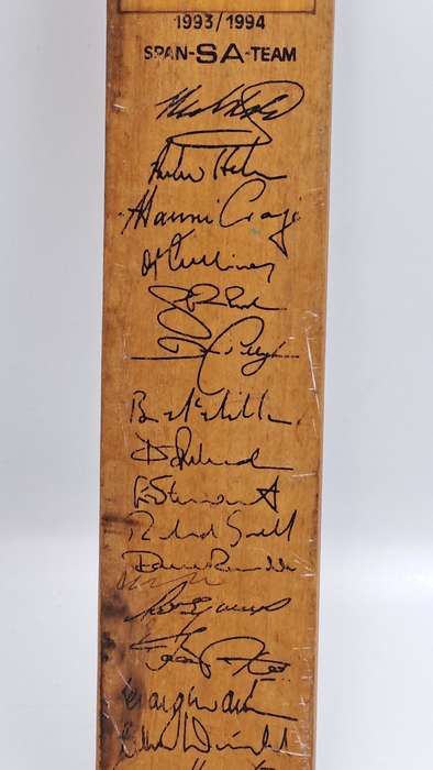 Miniture Challenger Signed Cricket Bat 1993/1994 S.A Team-Hansie Cronje-Clive Rice....