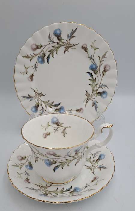 Vintage Royal Albert Brigadoon Tea Trio - English Bone China ( 6 Available)