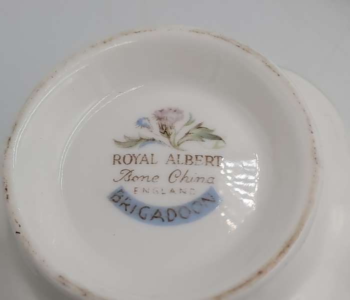 Vintage Royal Albert Brigadoon Tea Trio - English Bone China ( 6 Available)