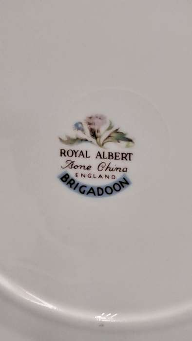 Vintage Royal Albert Brigadoon Tea Trio - English Bone China ( 6 Available)