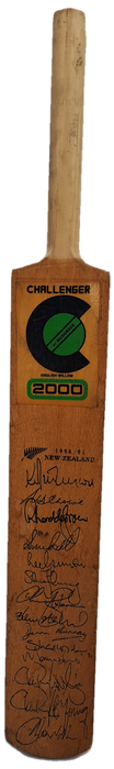 Miniture Challenger Signed Cricket Bat 1994/1995 N.Z Team-Clive Rice signed the back