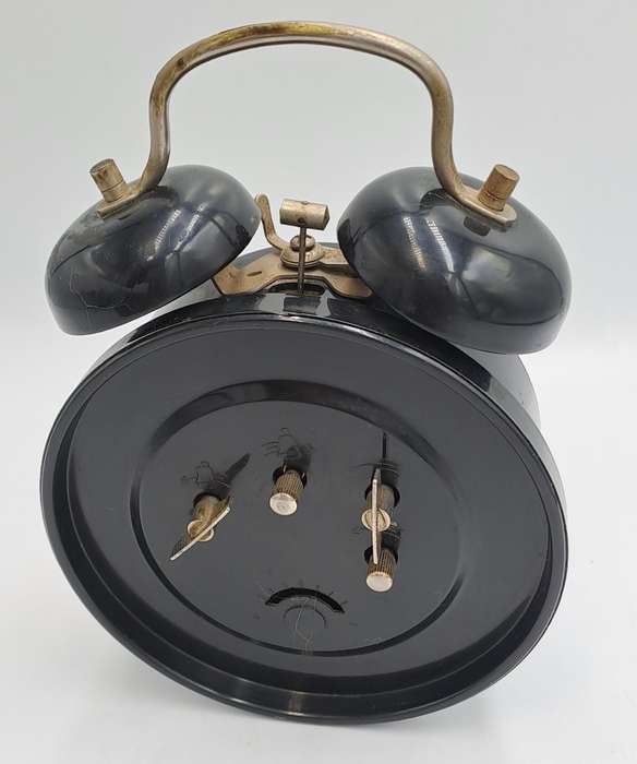 Vintage Alarm Clock -W0RKING- 17cm High x 11xm x 5,5cm