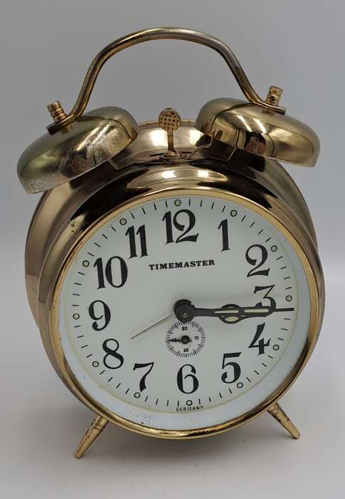 Vintage TIMEMASTER Alarm Clock--Made in GERMANY. -W0RKING