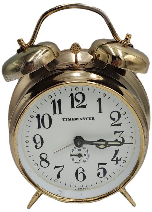 Vintage TIMEMASTER Alarm Clock--Made in GERMANY. -W0RKING