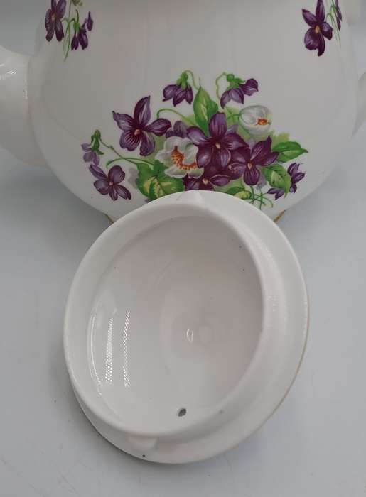Vintage Gladstone Fine Bone China Floral  Tea Pot - Made in England