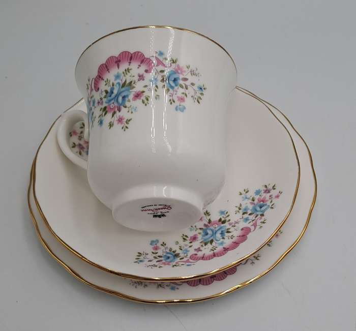 Vintage Queen Anne Trio D 97 Bone China England (6 Available)