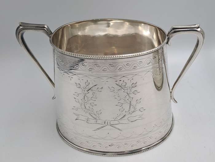 Large Antique Victorian Silver Plated Tea pot and Sugar Pot