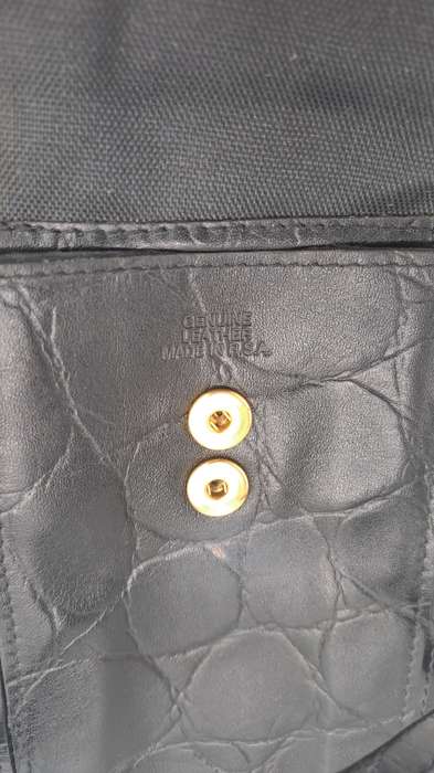 Pre-owned Ladies Genuine Leather Sling Cell Phone Purse  -Black-Made in RSA