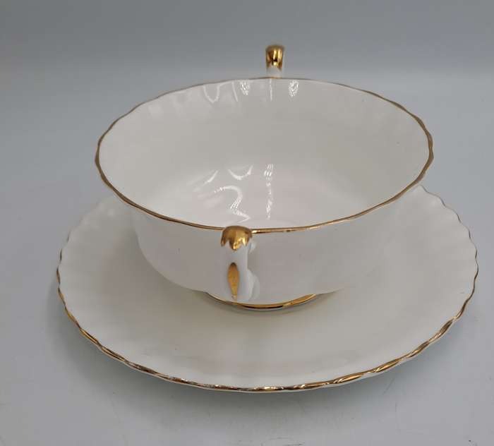 Vintage Royal Albert Val D`or -Soup Cup and Saucer-