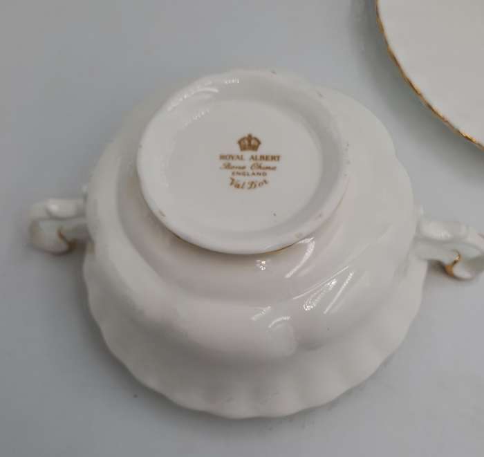 Vintage Royal Albert Val D`or -Soup Cup and Saucer-