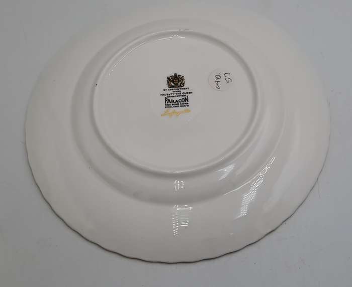 Vintage Paragon Lafayette Soup cup and plate- By appoint. to the Queen- CUP has hairline Crack