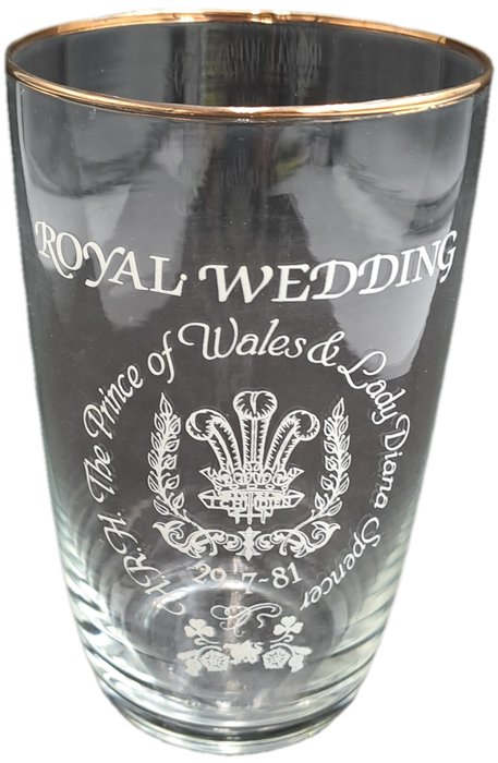 29-07-1981 Royal Wedding Charles and Diana commemorative Glass 120x72mm