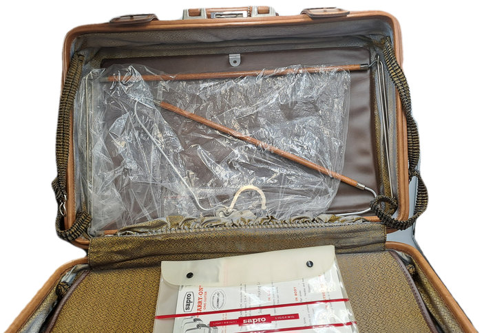 Original Vintage Leather SAPIO SAL/SAA Approved Cabin Bag with One-Suiter Frame -Unused