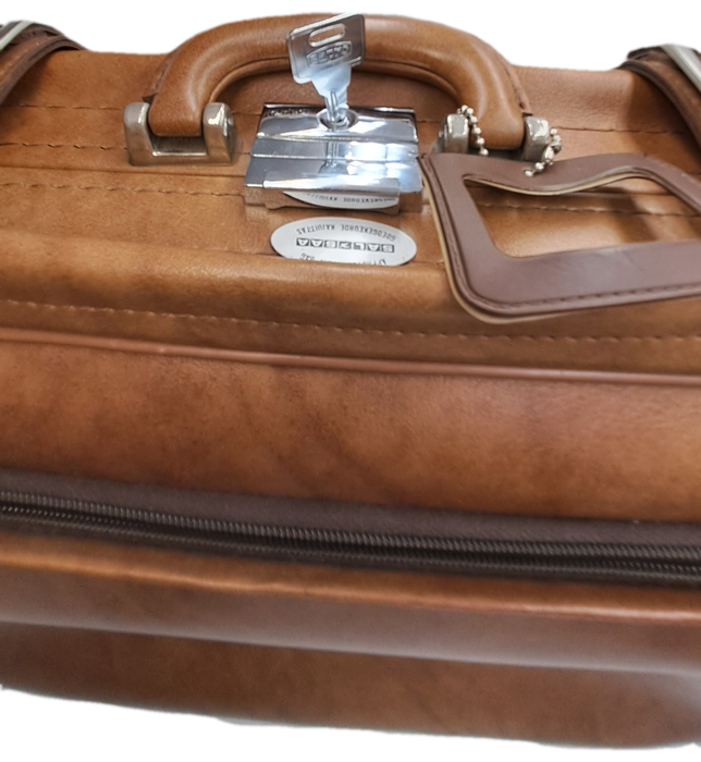 Original Vintage Leather SAPIO SAL/SAA Approved Cabin Bag with One-Suiter Frame -Unused