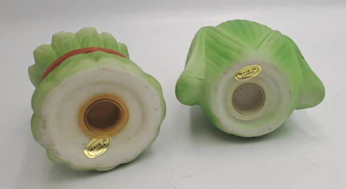 Vintage Corn and Asparagus vegetable Salt and Pepper Shakers set