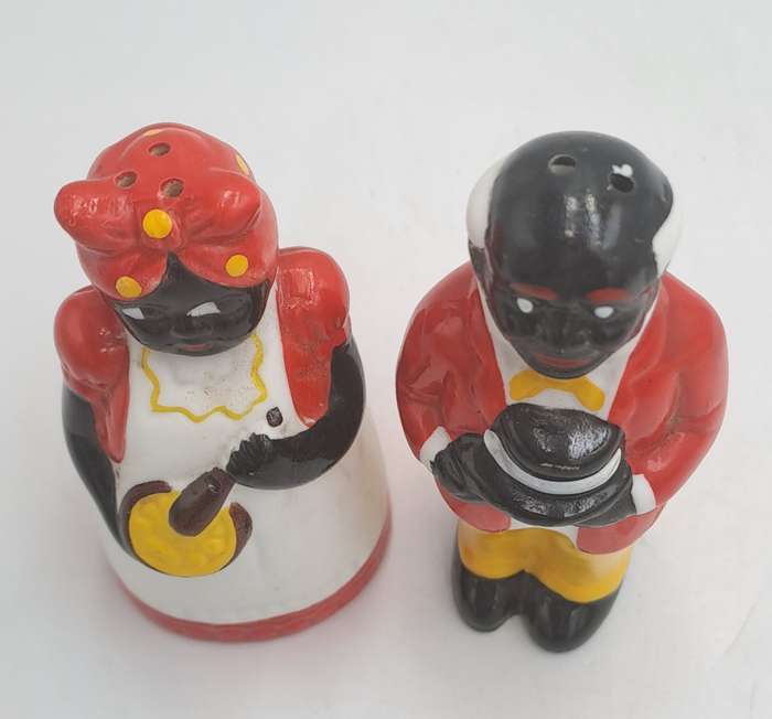 Vintage 1950's Uncle Mose and Aunt Jemima Salt and Pepper Shakers set- Black Americana