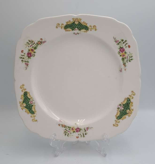 Vintage KINGSWAY Porcelain Cake Plate 220x222mm