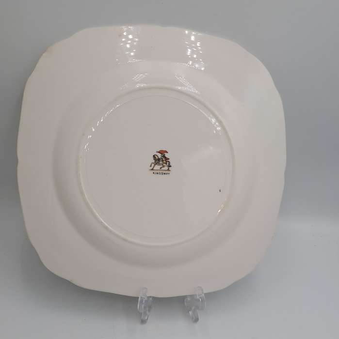Vintage KINGSWAY Porcelain Cake Plate 220x222mm