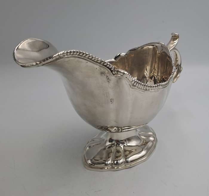 Vintage Silver-Plated Gravy Boat -Boxed