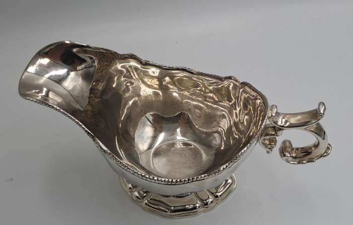 Vintage Silver-Plated Gravy Boat -Boxed