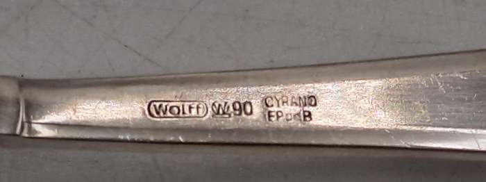 Vintage Silver Plated WOLFF W90 CYRANO Cake server electroplated on Brass