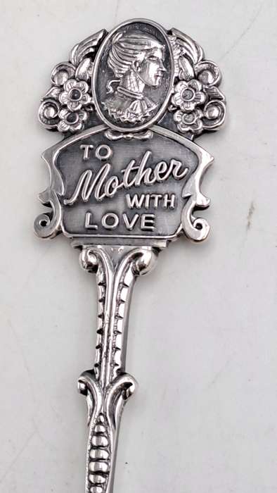 Silver Plated  "To Mother with Love " Spoon