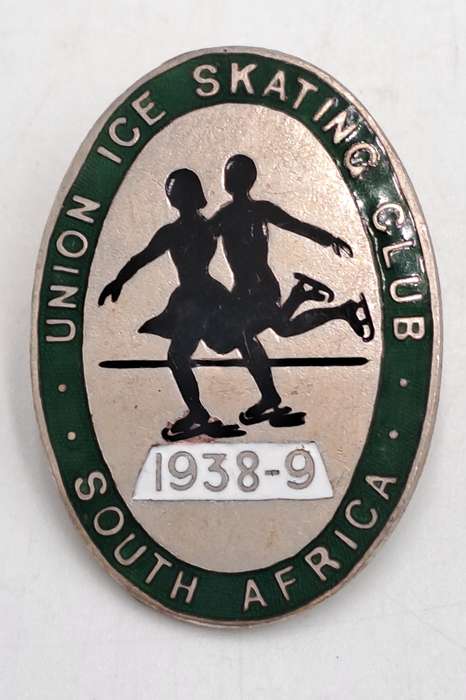 Vintage 1938-1939 South Africa Union Ice Skating Club No 234 Medal -Roden London