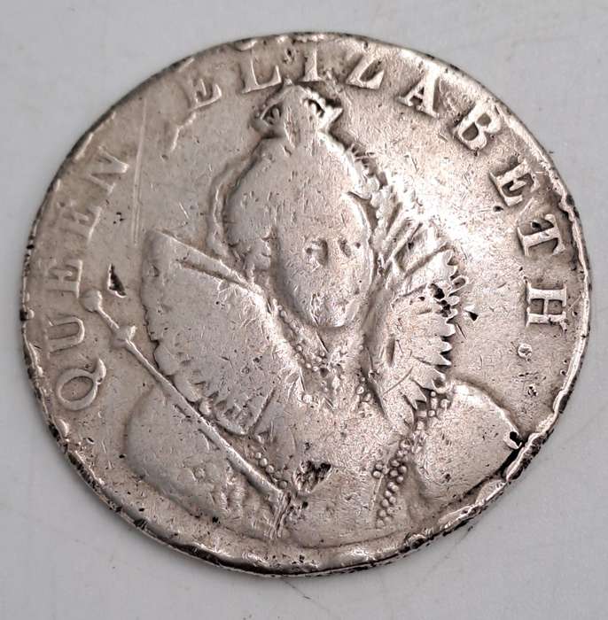 Antique 1794 United Kingdom ½ Penny -Sussex - Chichester / Elizabeth I (231 Year Old Coin)